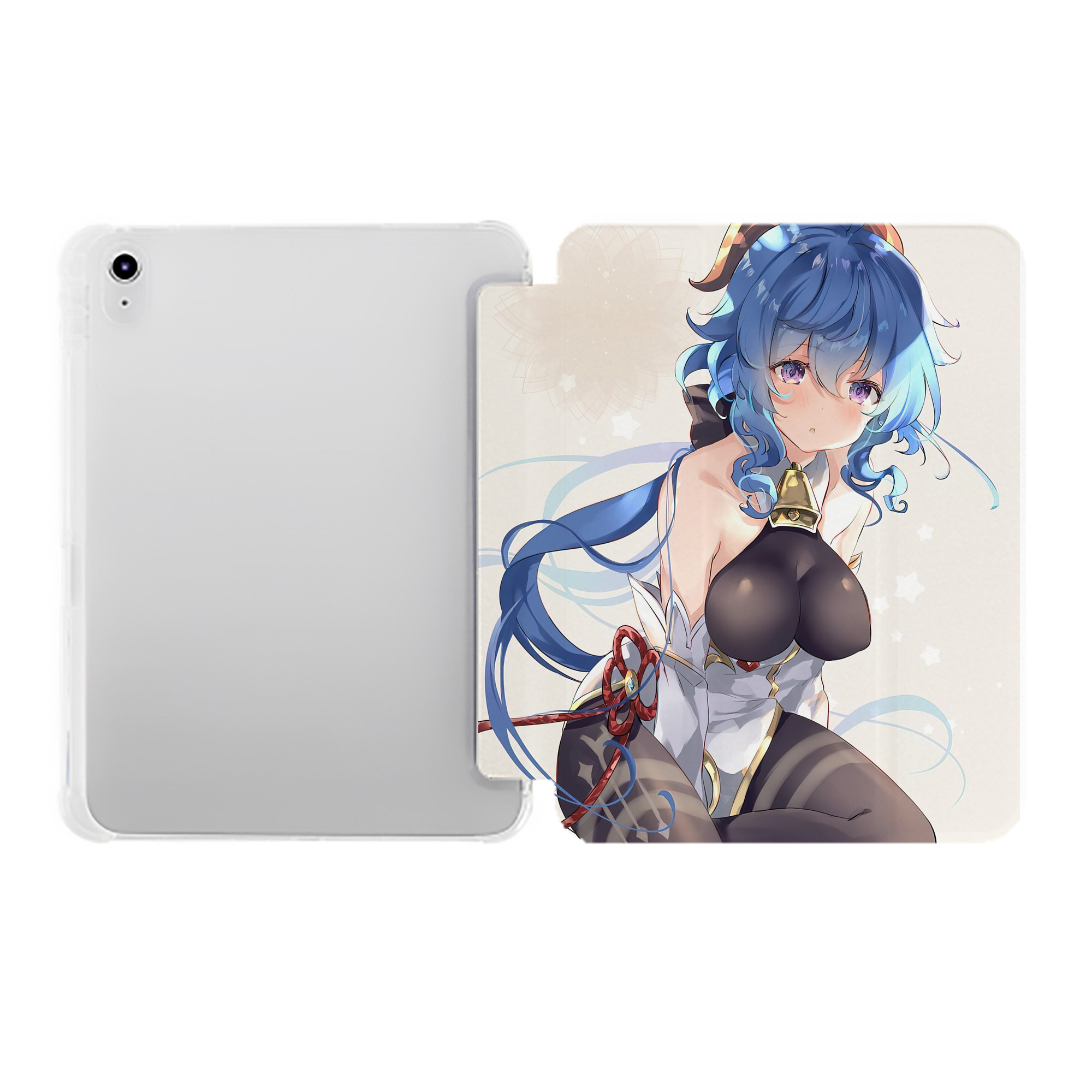 げんし神 genshin IPad ケース ペン収納付き 三つ折りスタンド PUレザー×シリコン 対応機種9.5/10.5/10.9インチ